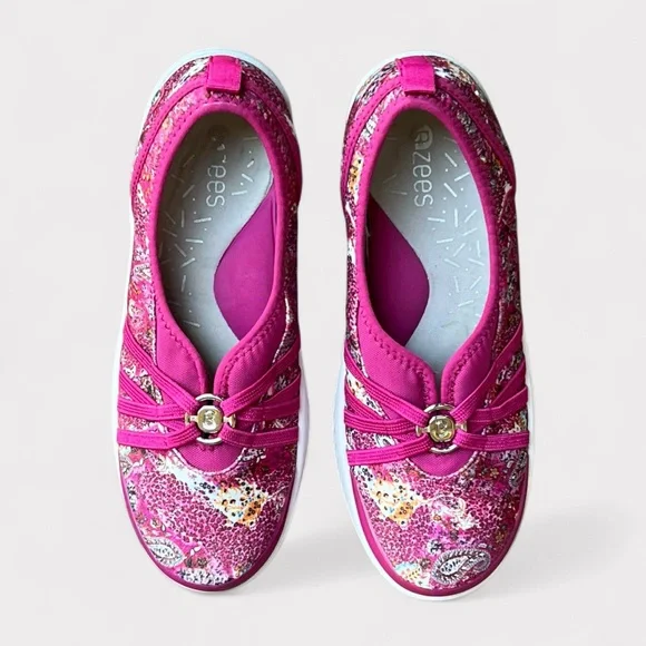 Bzees Women’s Niche Slip On Sneakers 8M Paisley Stretch Comfort Washable Shoes - Picture 6 of 10